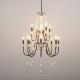 Rustic country chandelier with wood beads pendant lamp fixtures (WH-CI-89)