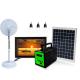 13Ah PC Solar Home Lighting System Polycrystalline  For 5 Rooms Power TV Fan