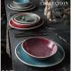 OEM Glazed Ceramic Stoneware 10.5" Fine China Dinnerware Set