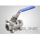 3-piece Stainless Steel Ball Valve BSP Socket-weld SS304 SS316 Locking Device