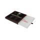 Custom logo Drawer Slide Closure Black Gift Scarf Packaging Box Paper Rigid Cardboard