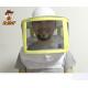 Soft and Solid White Square Bee Veil and Round Hat for Comfortable and Breathable Beekeeping Outfits
