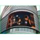 Multi Color Arc LED Advertising Displays With Waterproof Cabinet For Shopping Mall Building