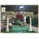 UVG CHR139 white artificial flowering trees in silk rose branhces for party background decoration