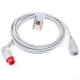 ISO Multiscene Comptible Mindray IBP Cable , Reusable Blood Pressure Cable