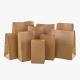 Odorless Brown Paper Sandwich Bags Heavy Duty Recyclable Compostable