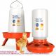 Recyclable Sustainable Plastic Chick Feeder Waterer Kit Chicken Feeder and Waterer Set