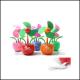 Hot Sale Customed promotional Eco ABS apple sun desk usb flower mini fan printed logo gift