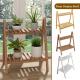 9 3 4 Tier Bamboo Ladder Plant Stand Outdoor Indoor Storage Rack Holder Wooden Flower Pots