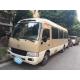 LHD Used Toyota Coaster Bus With 2TR Gas Engine No Damage Mini Bus