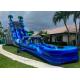 Large Inflatable Water Slides Blue Outdoor Commercial Grade Inflatable Water Slide