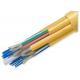 Industrial 16 - 144 Strand Indoor Fiber Optic Cable By The Foot , Flame Retardant