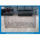 Green Silver Welded Mesh Gabions Wire Cages For Rock Retaining Walls