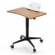 Black/Silver/White Frame Modern Office Director Table with Pneumatic Height Adjustment