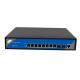 Managed SFP Fiber Switch , 8 Port Network Switch 1000 Mbps