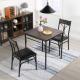 Rust Proof 3 Piece Dining Table Set Industrial Style Dining Room Sets