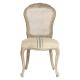 new craved oak wood chair with rattan back for luxury event and weddings decorations use