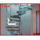 Spiral StaircaseVH43S Tread Tempered glass Aluminum Baluster Glass Handrail 304 Stainless Steel