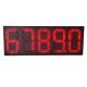 Remote Control 12 Inches Led Petrol Price Displays Single Color Digital Changeable Display