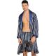 Sleeveless Simulation Men'S Cotton Summer Pajamas Warm Bathrobe