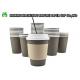 16 Oz White Compostable Paper Coffee Cups No Smell Food Packaging Grade