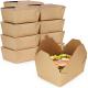 Take Out Food Container Paper Box Oilproof For Bento Noodle Meal Lunch