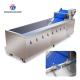 3KW Circumvolving Fruit And Vegetable Cleaning Machine , Sedimentation Tank Apple Cleaning Machine