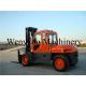 ISUZU Engine 6BG1 Diesel Powered Forklift 10 Ton Forklift With Cab Wenyang Machinery