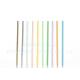 Food Safe Rainbow Striped Paper Straws Thin 0.24 Inches Outer Diameter