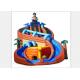 Excitin Clown Inflatable Curved Water Slide With Fire Resistant PVC Tarpaulin
