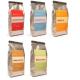 Printed Matte Finish Coffee Bags Packaging Tin-tie Silvery Square Bottom