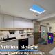Dimmable Tuya Smart Wifi Led Fake Faux Skylight Panels Artificial Sunlight Circadian
