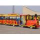 High quality Amusement kids Park Electric Trackless Sightseeing Tourist Road Train rides for sale