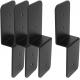 Heavy Duty Steel Black Z Brackets 6 Post to Beam Support Double Angle Channel Profile Corner Brace