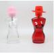 30ML red women body shape glass perfume bottle with plastic cap