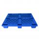 ISO9001 Certified Plastic Flat Nine Feet HDPE Blue Pallet for Logistics Industry Storage