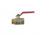 Threaded Connection Fip Brass Ball Valve PTFE Seal Compact  Design