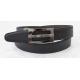 100-130cm Emboss Logo Mens Dress Belts Black Nickel Reversible Plate Buckle