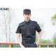 Cool Security Guard Uniform , Black Short Sleeve Security Uniform Shirts