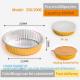 250mm Diameter 2000ml Chafing Dish Buffet Set Lunch Box Aluminum Foil Pans Disposable Foil Container With Lids