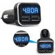 Auto Universal Fast Car Charger , LED Display Bluetooth Dual USB Car Charger