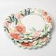 Disposable Flower Round Paper Plate Valentine Day Party Supplies Tableware Food Grade
