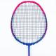 Full Carton Fiber Blue-pink Badminton Racket With Indurative Rod Anti-slip Handle for Exercise