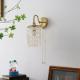 Modern Indoor Crystal Wall Lamp Natural Shells Decorative