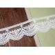 Bridal Embroidered Lace Trim Cotton Nylon Mesh Tulle AZO Free 5.5 CM Width