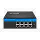 5 Years Repairing Hardened Ethernet Switch , 8 Port Industrial Poe Switch DC48V