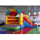 Funny Inflatable Combo Slide Bounce House / Moonwalk Bouncer For Playground