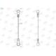 Eyelet Wire Suspension Hanging Kit 0.8 Mm Diameter Steel Wire Lanyards