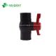 Black PVC Octagonal Ball Valves with  Seat Seal Manual Driving Mode