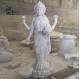 Lakshmi Marble Statues White Stone Laxmi Sculpture Hindu God Fortune Goddess Indian Religious Hand Carved